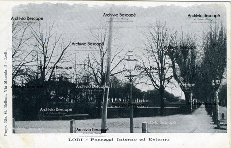 Lodi - Passeggio Esterno poi Viale Pavia (attuale Viale Agnelli e Viale Vignati)