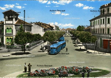 Lodi - Via della stazione (attuale Viale Dante Alighieri)